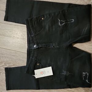 Fred Marshall Black Denim Jeans Youth Sz 14